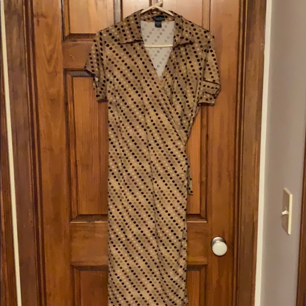 Short sleeve wrap dress